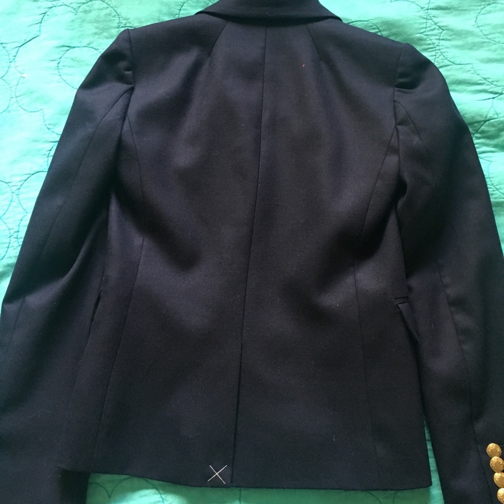 SOLD J Crew Schoolboy Blazer Navy (Sz 00) - Picture 5 of 8